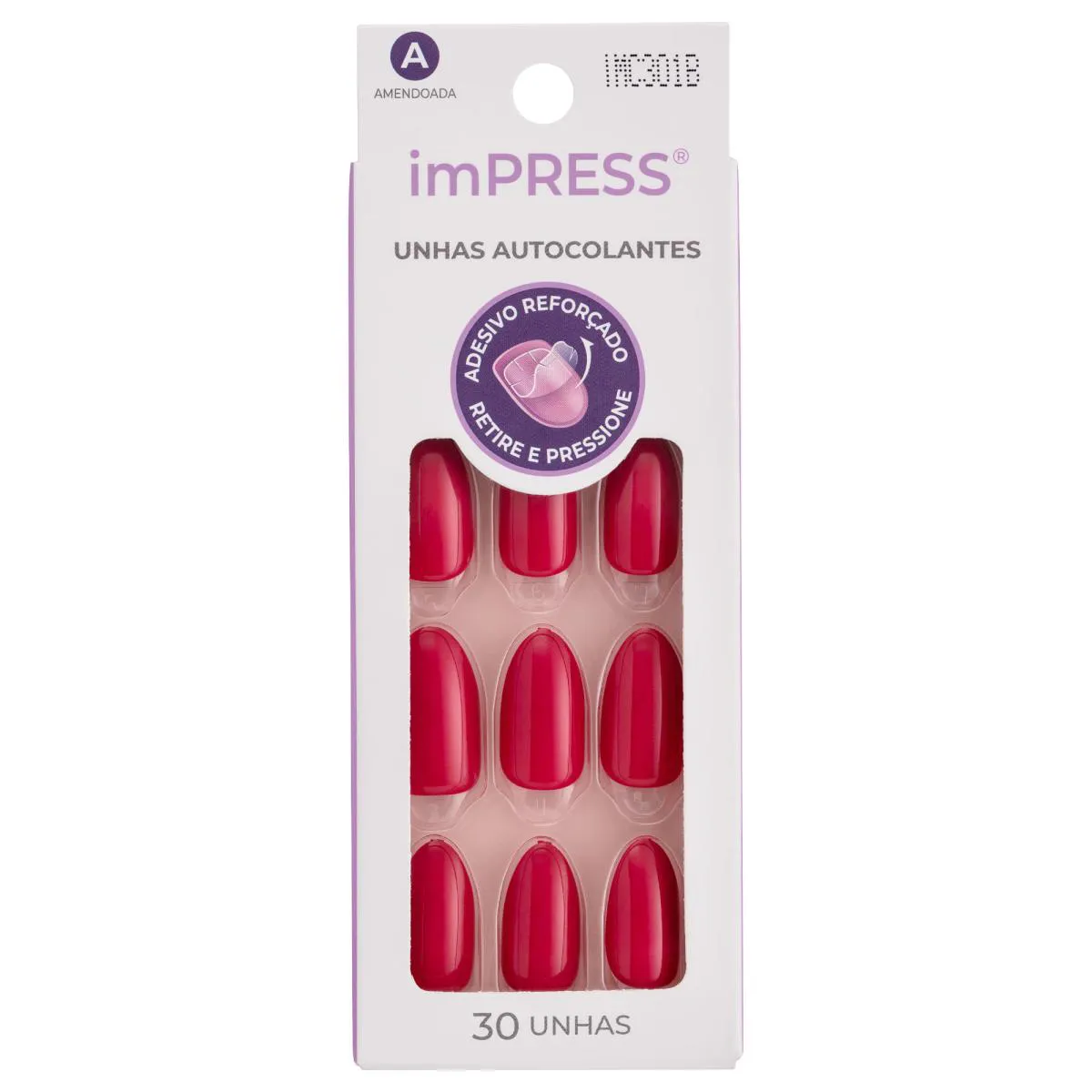 UNHA POSTIçA IMPRESS UNIQUE COLORS URBAN MAGENTA - KISS NEW YORK