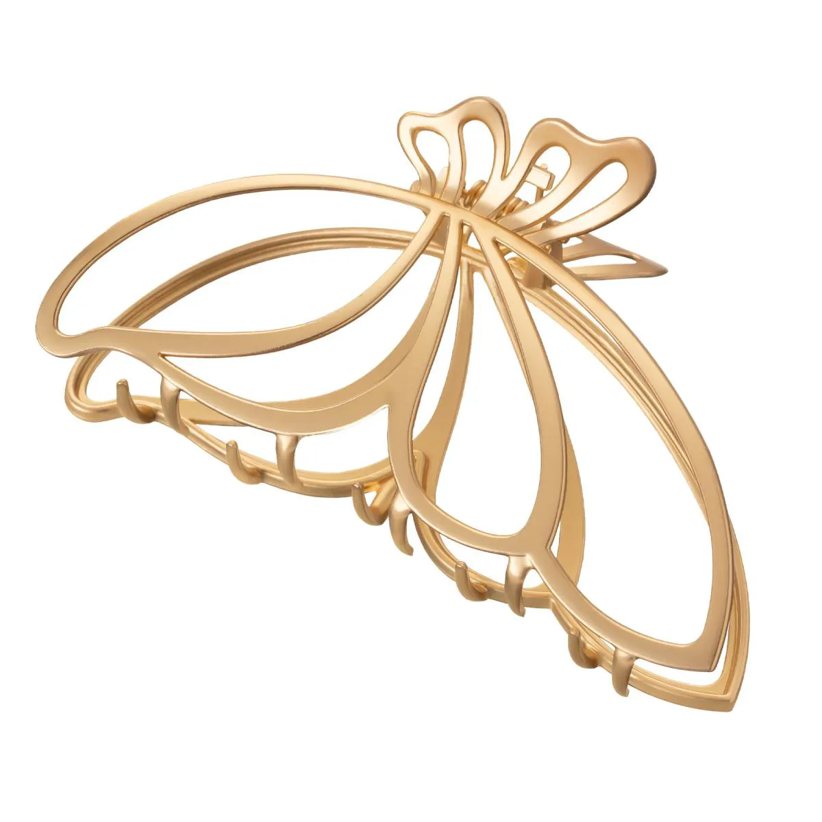 PIRANHA DE CABELO GOLD BORBOLETA GRANDE - PROART Dourado