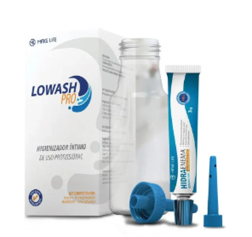 Lowash Pro - Kit Higienizador Uso Profissional - 1 Frasco 60ml C/Bico Aplicador Descartável + 1g Bisnaga Hidratante de 3g C/1 Aplicador Descartável 