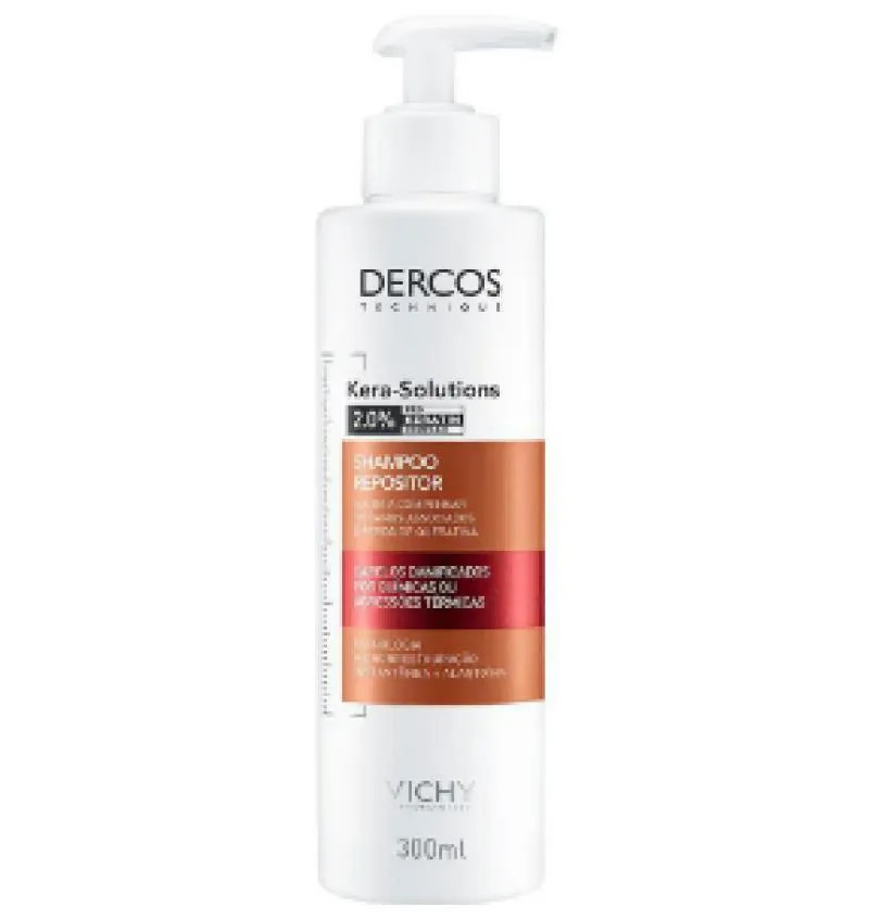 SHAMPOO REPOSITOR COM PRO KERATIN COMPLEX DERCOS KERA SOLUTIONS 300ML - VICHY