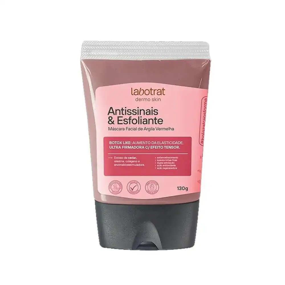 MáSCARA FACIAL VERMELHA ANTISSINAIS  LABOTRAT 130G