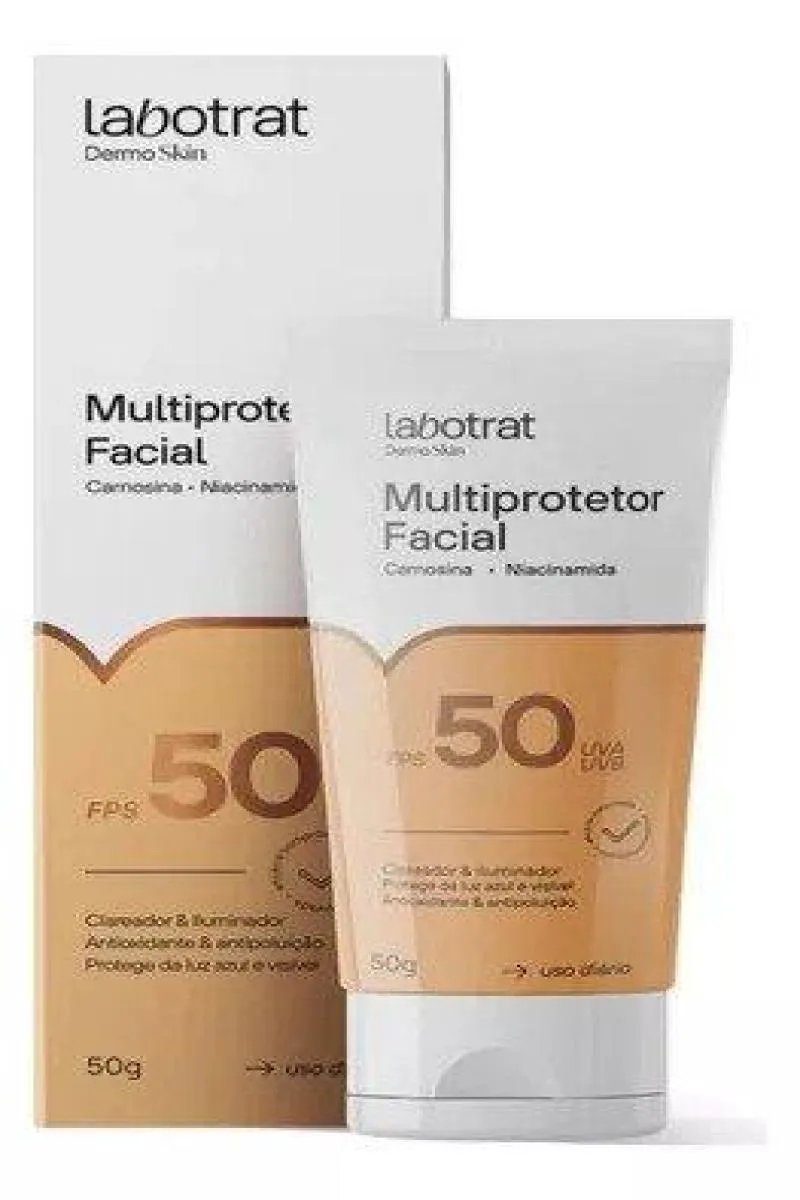 MULTIPROTETOR FACIAL FPS 50 LABOTRAT DERMO SKIN 50G UVA E UVB