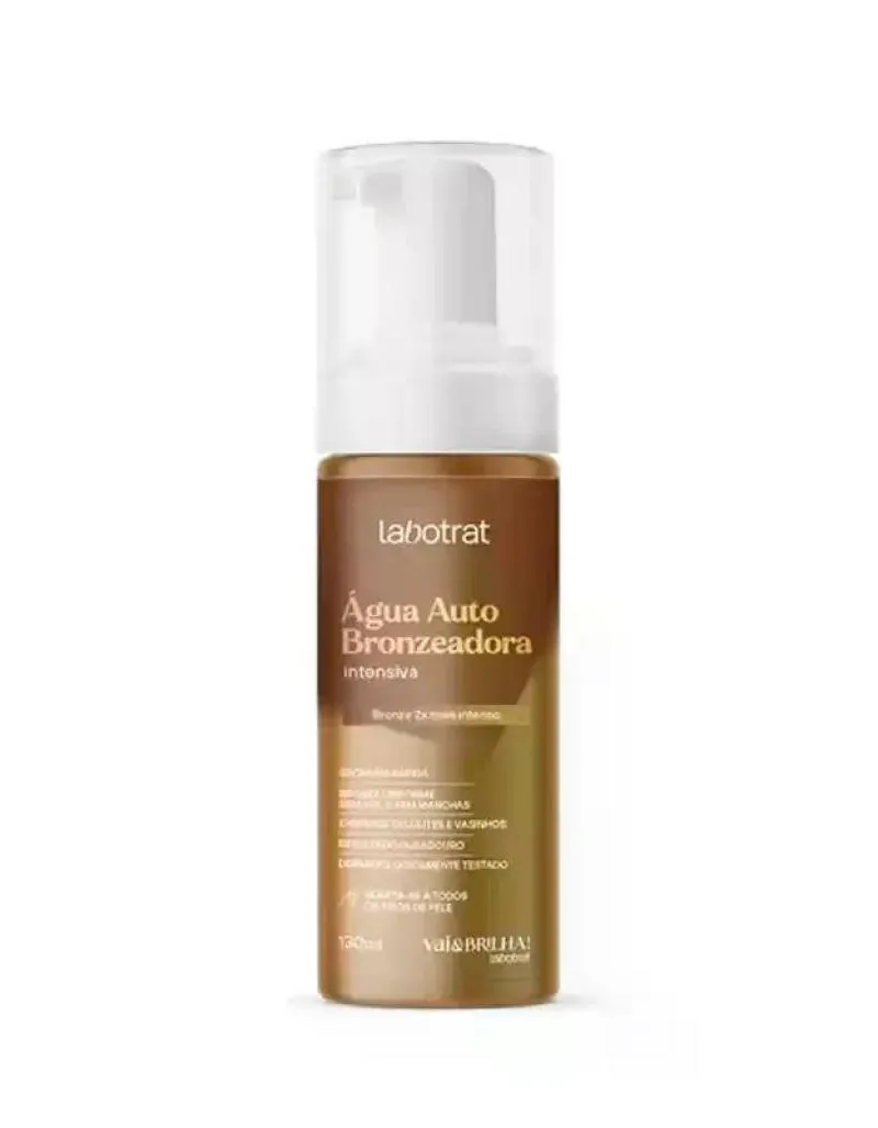 ÁGUA AUTOBRONZEADORA INTENSIVA LABOTRAT VAI & BRILHA 130ML