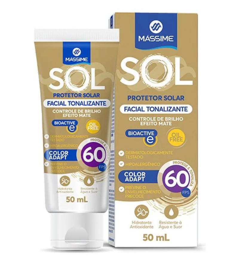 PROTETOR SOLAR FACIAL FPS 60 - COM COR PARA TODO TOM DE PELE
