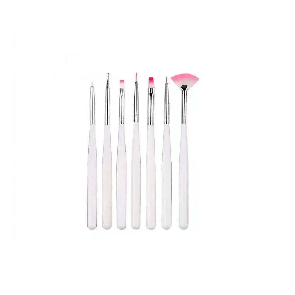 PINCEL DE UNHA KIT COM 7 D&Z