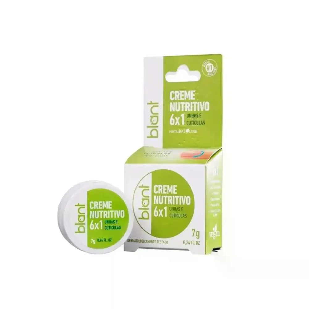 CREME NUTRITIVO PARA UNHAS E CUTíCULAS 6X1 BLANT 7G