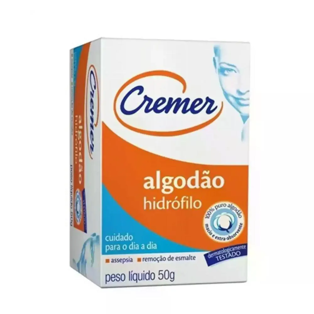 ALGODãO HIDROFíLICO CREMER 50G