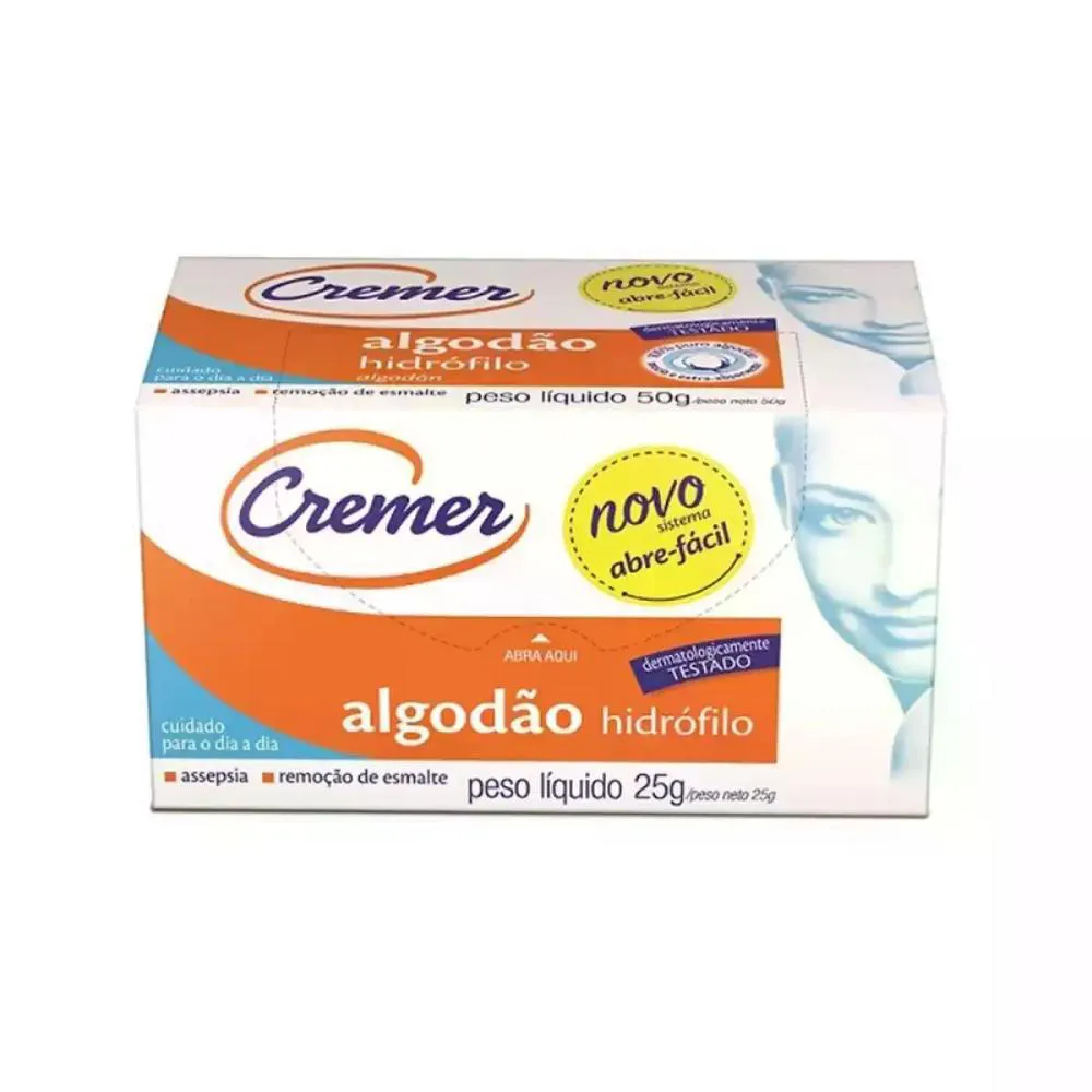 ALGODãO HIDROFíLICO CREMER 25G