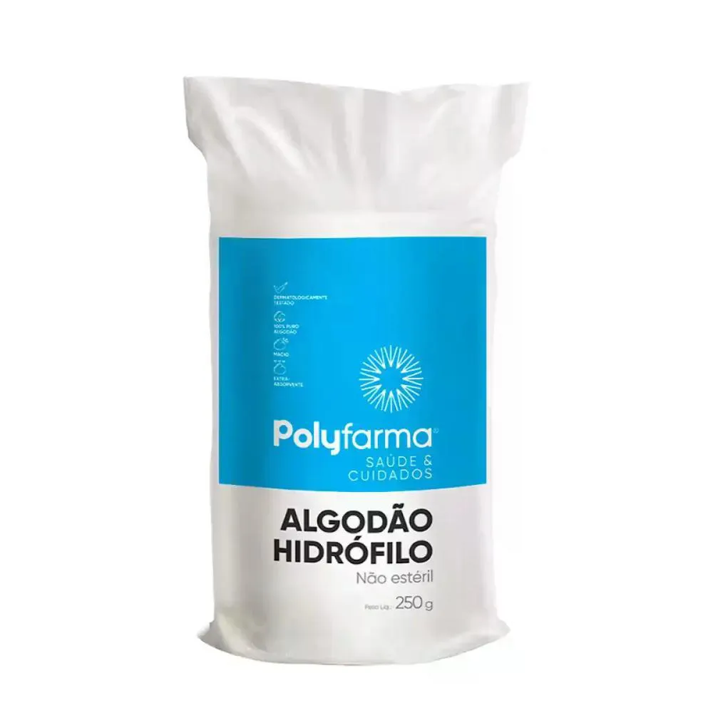 ALGODãO 250G POLYFARMA