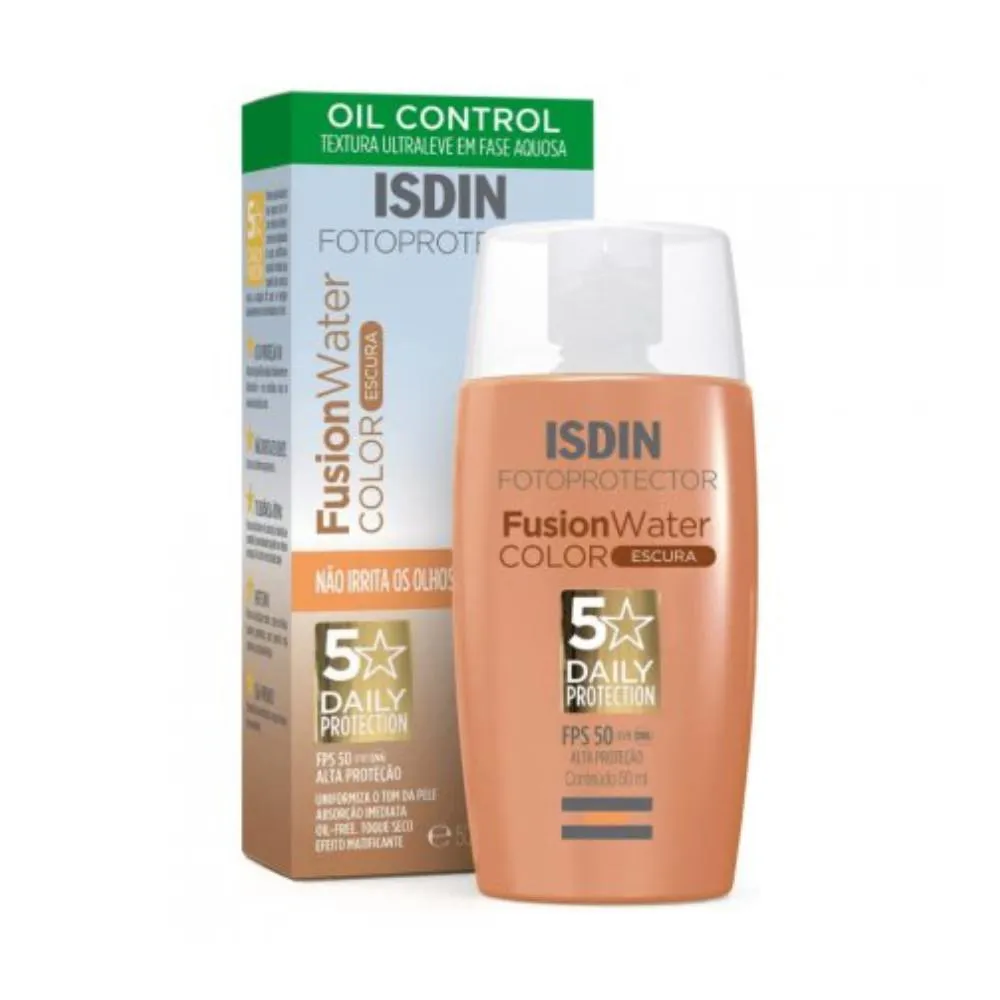 PROT. SOLAR FACIAL  FUSION WATER COLOR COR ESCURA ISDIN FPS 50 50ML