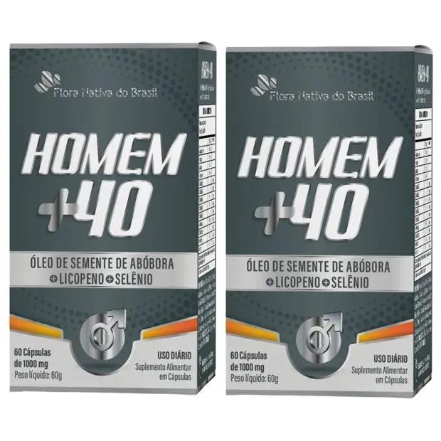 Kit 2X Homem +40  60 Cápsulas - Flora Nativa