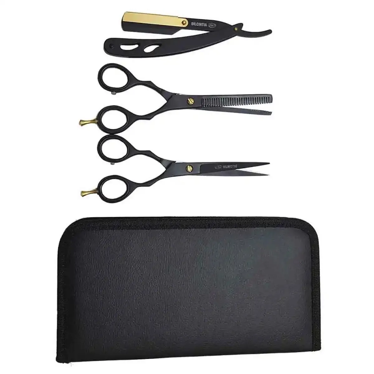KIT BARBEIRO AçO INOX 6.0 BLACK DILCINTIA