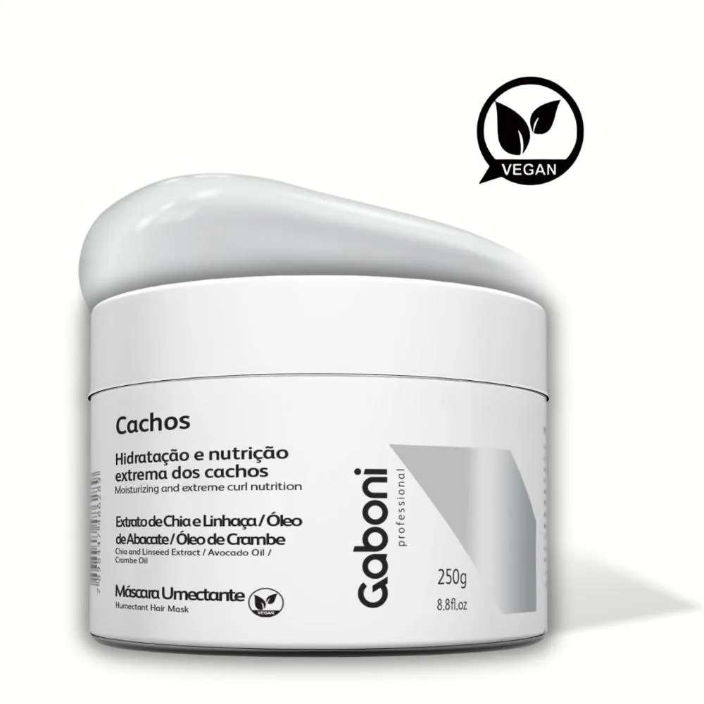 MáSCARA UMECTANTE CACHOS VEGANO 250G GABONI PROFESSIONAL