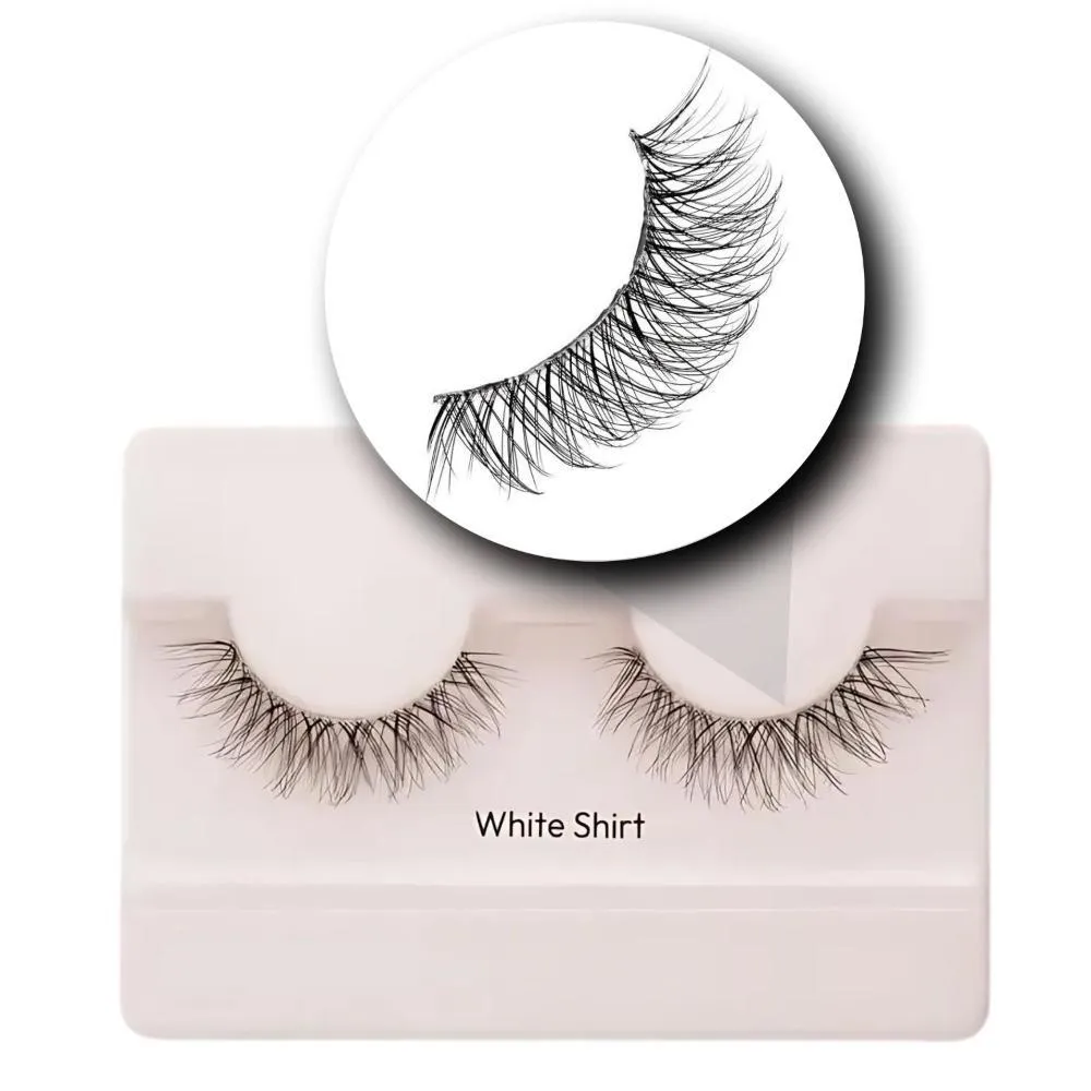 CíLIOS POSTIçOS KISS NEW YORK THE NEW NATURAL WHITE SHIRT NNS01B