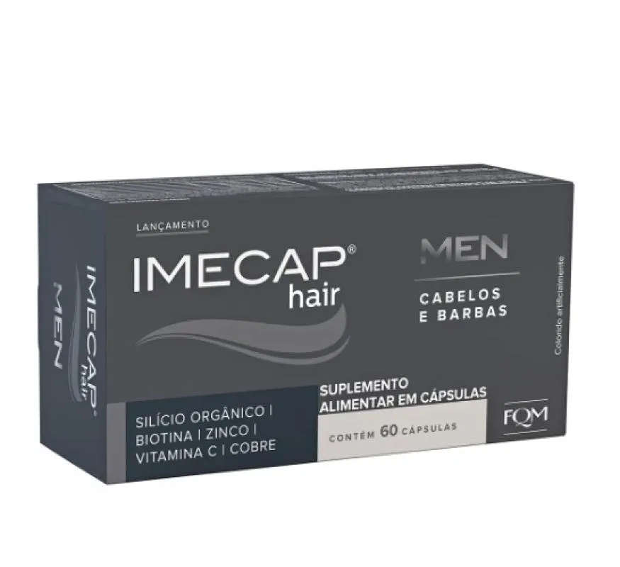 IMECAP HAIR MEN CABELOS E BARBAS SUPLEMENTO ALIMENTAR 60CPS