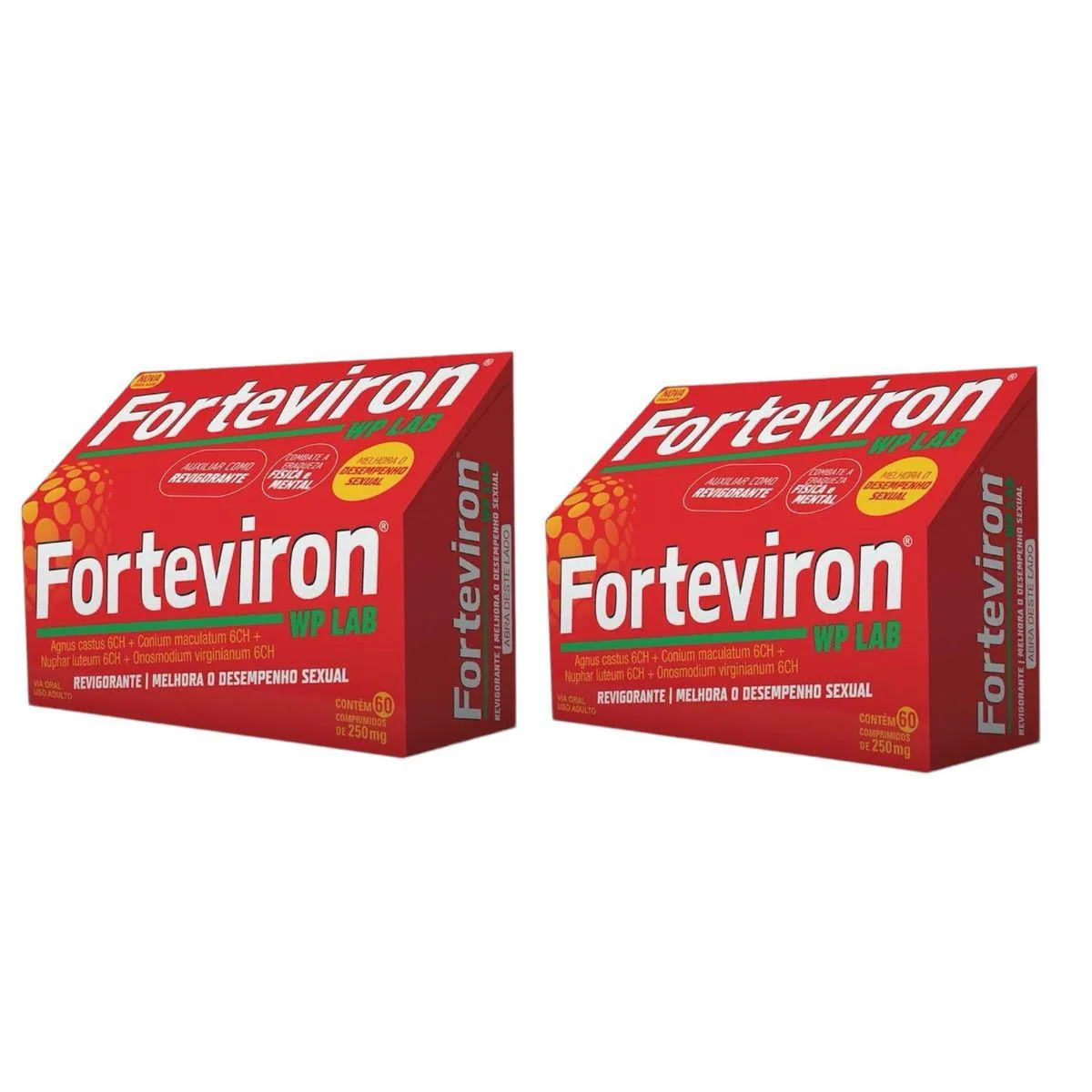 2 CAIXAS POLIVITAMíNICO FORTEVIRON 60 COMPRIMIDOS PARA DISPOSIçãO