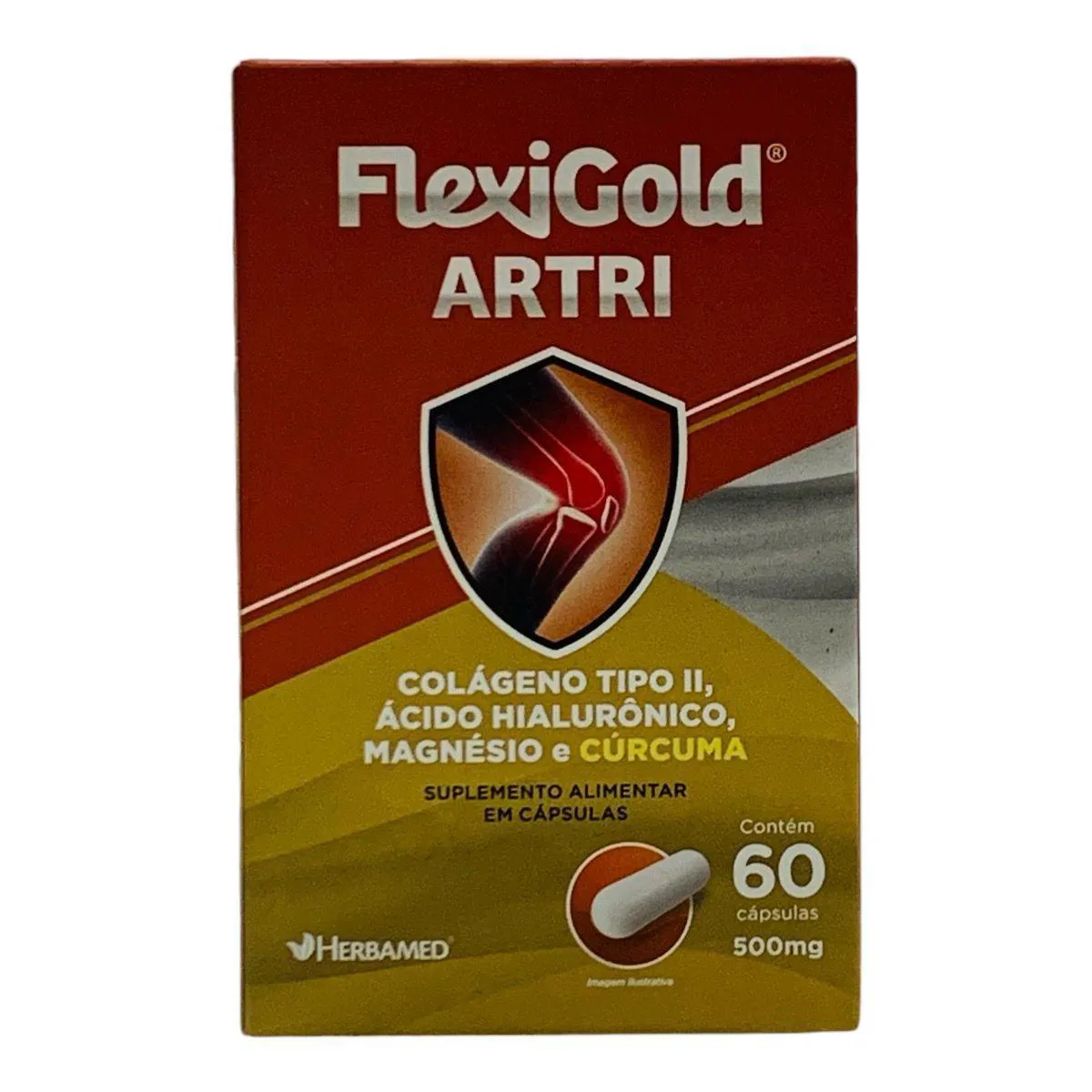 FLEXIGOLD ARTRI ÁCIDO HIALURôNICO MAGNéSIO 60 CáPSULAS