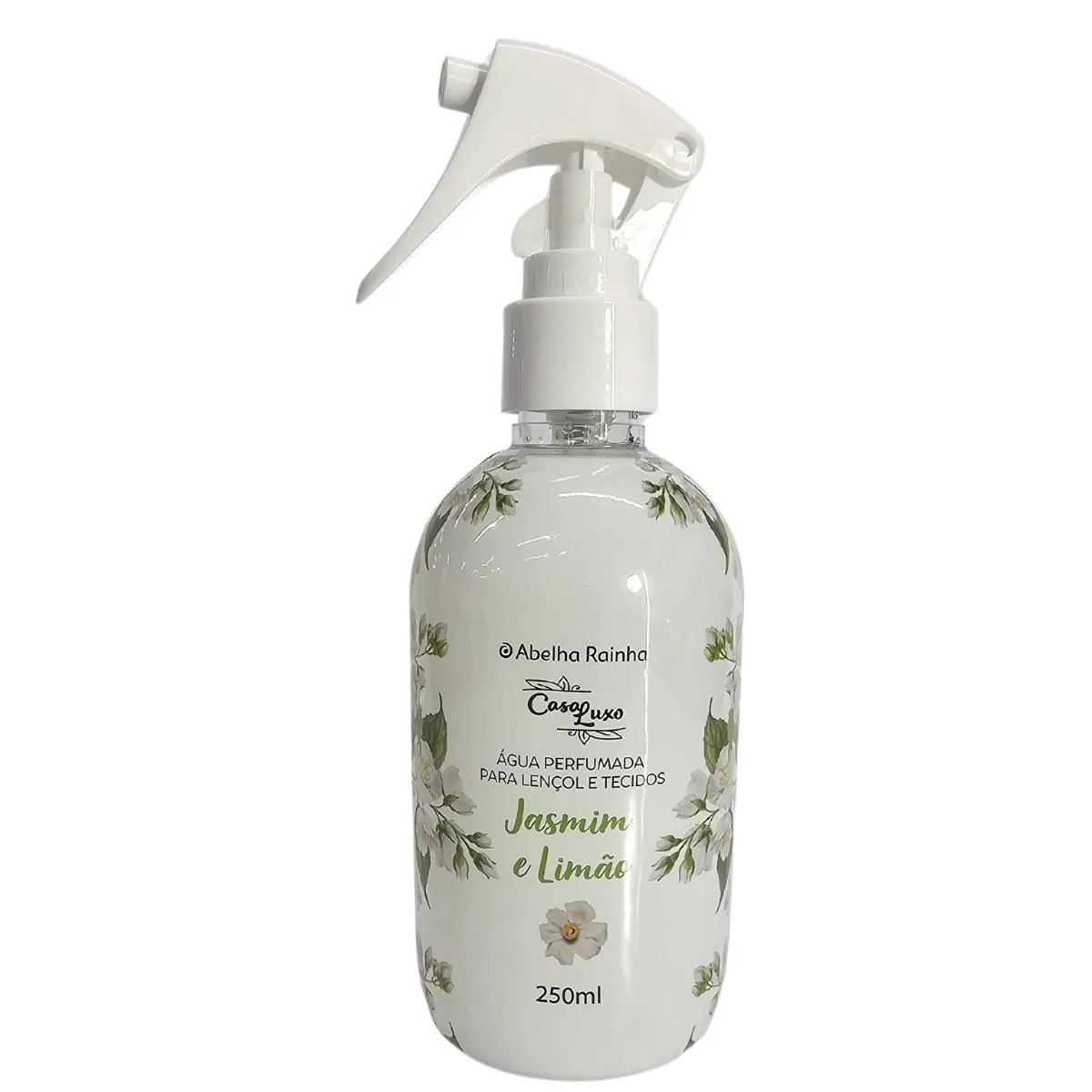 ÁGUA PERFUMADA PARA LENçOL E TECIDOS JASMIM E LIMãO CASA LUXO ABELHA RAINHA 250ML