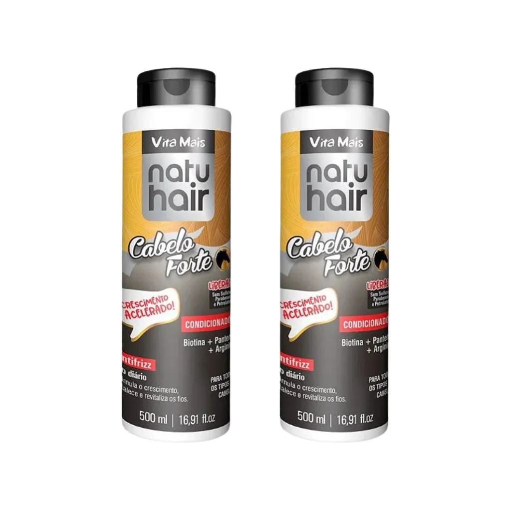 CONDICIONADOR NATUHAIR 500ML CABELO FORTE - KIT C/ 2UN