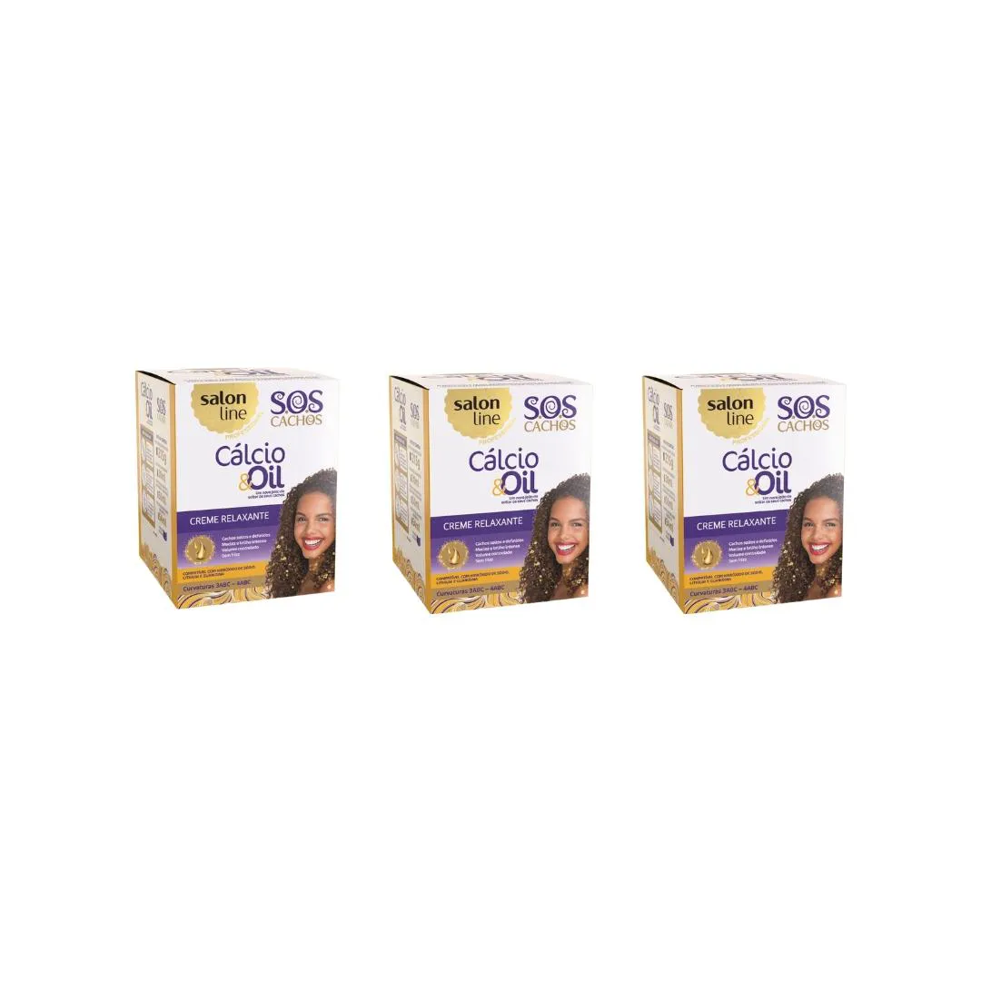 RELAXANTE SALON LINE KIT GUANIDINA CALCIO&OIL-KIT C/3UN
