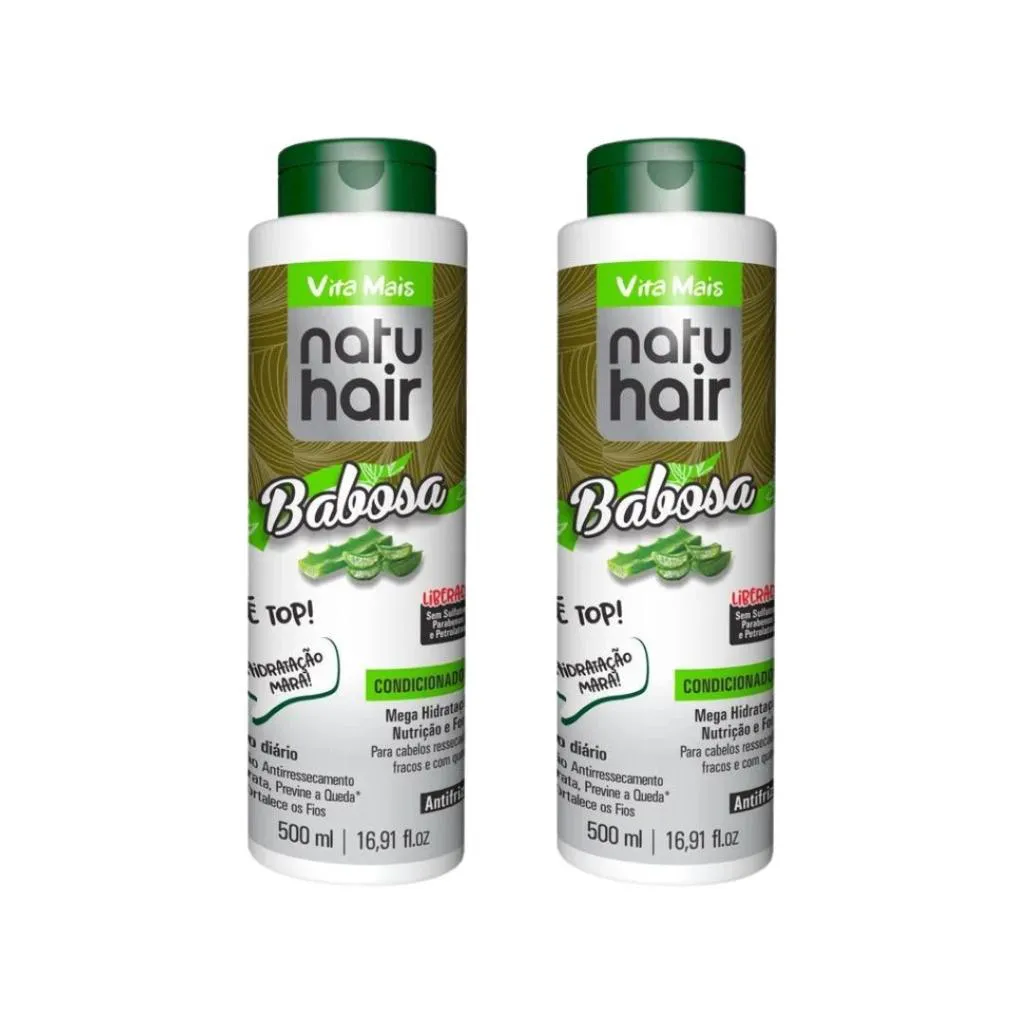 CONDICIONADOR NATUHAIR 500ML BABOSA - KIT C/ 2UN