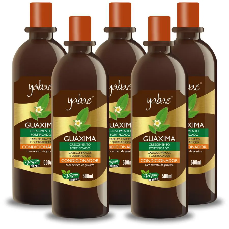 CONDICIONADOR GUAXIMA – KIT 5 CONDICIONADOR 500ML - YABAE – VEGANO