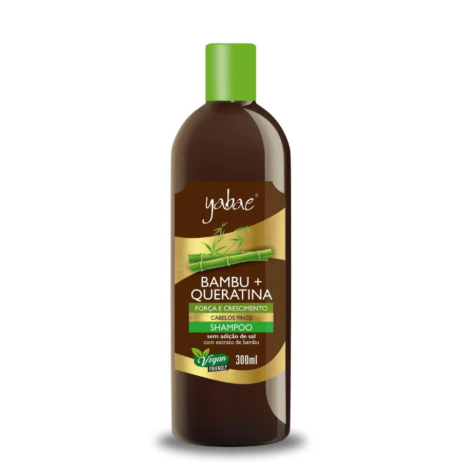 SHAMPOO BAMBU E QUERATINA YABAE – VEGANO 300ml