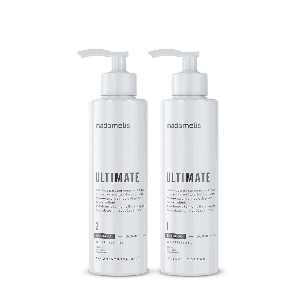 KIT ESCOVA PROGRESSIVA ULTIMATE 300ML MADAMELIS