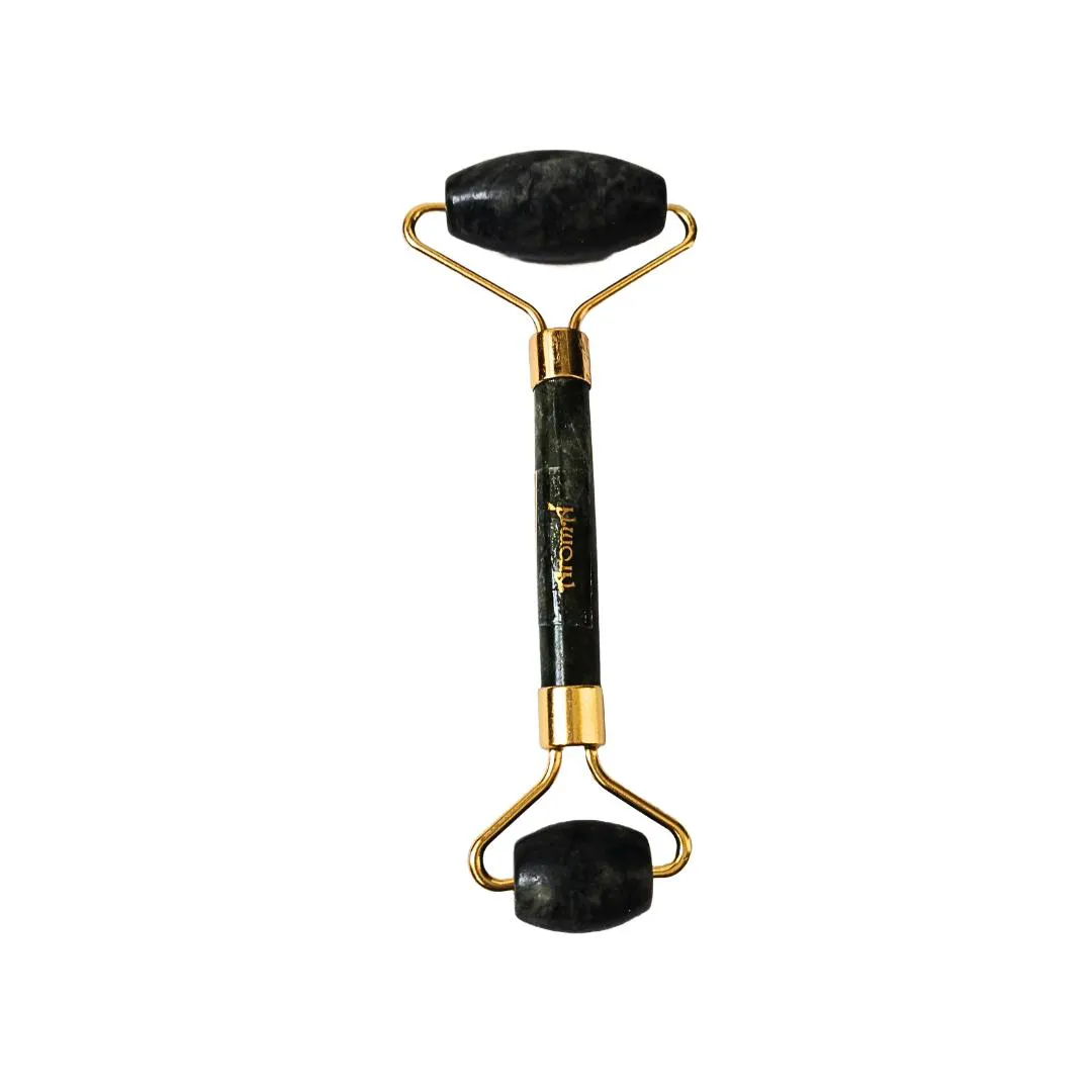 AROMá MASSAGEADOR FACIAL ROLO PEDRA NATURAL JADE