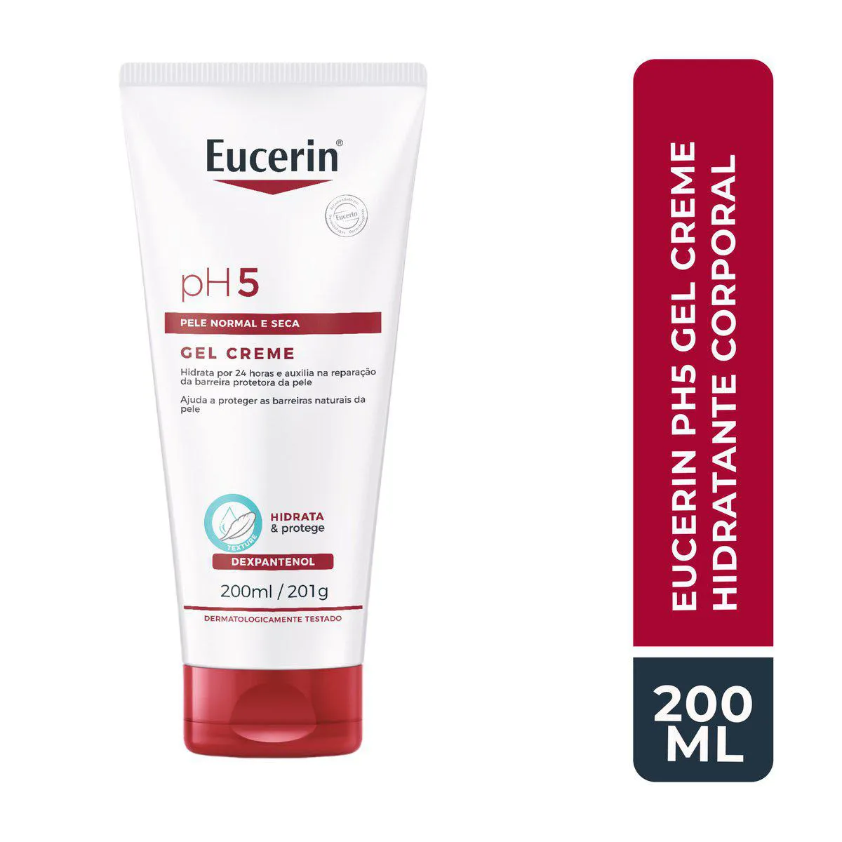 Gel Creme Hidratante Eucerin pH5 Pele Seca 200ml