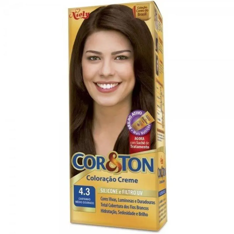 TINT COR E TON 4,3 CASTANHO MEDIO DOURAD