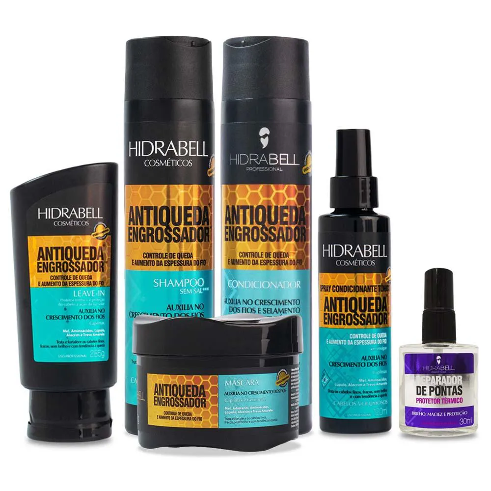 MINI KIT ANTIQUEDA ENGROSSADOR DE CABELO + REPARADOR HIDRABELL