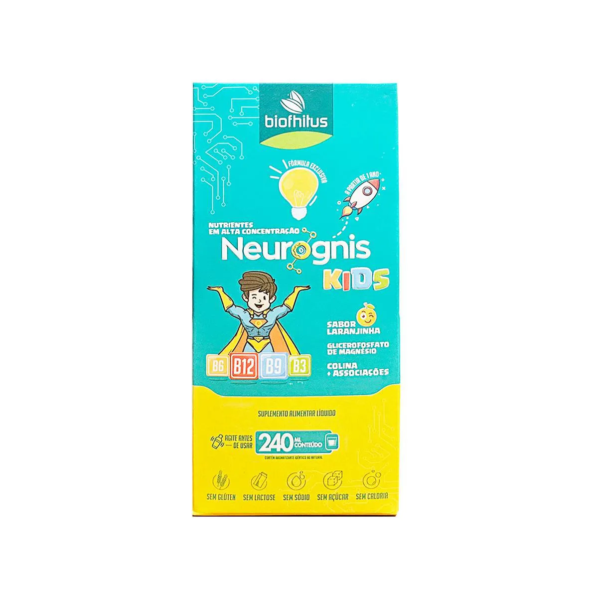 NEUROGNIS KIDS 240ML - SABOR LARANJINHA - ALTA CONCENTRAÇÃO