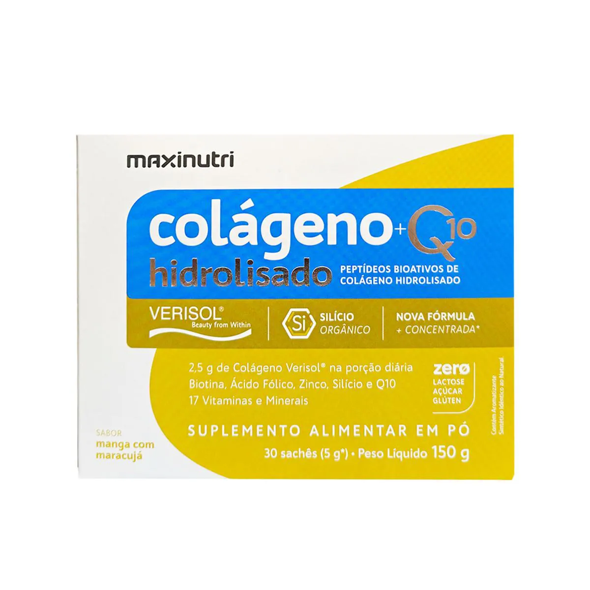 COLÁGENO HIDROLISADO VERISOL MAXINUTRI + Q10 + BIOTINA