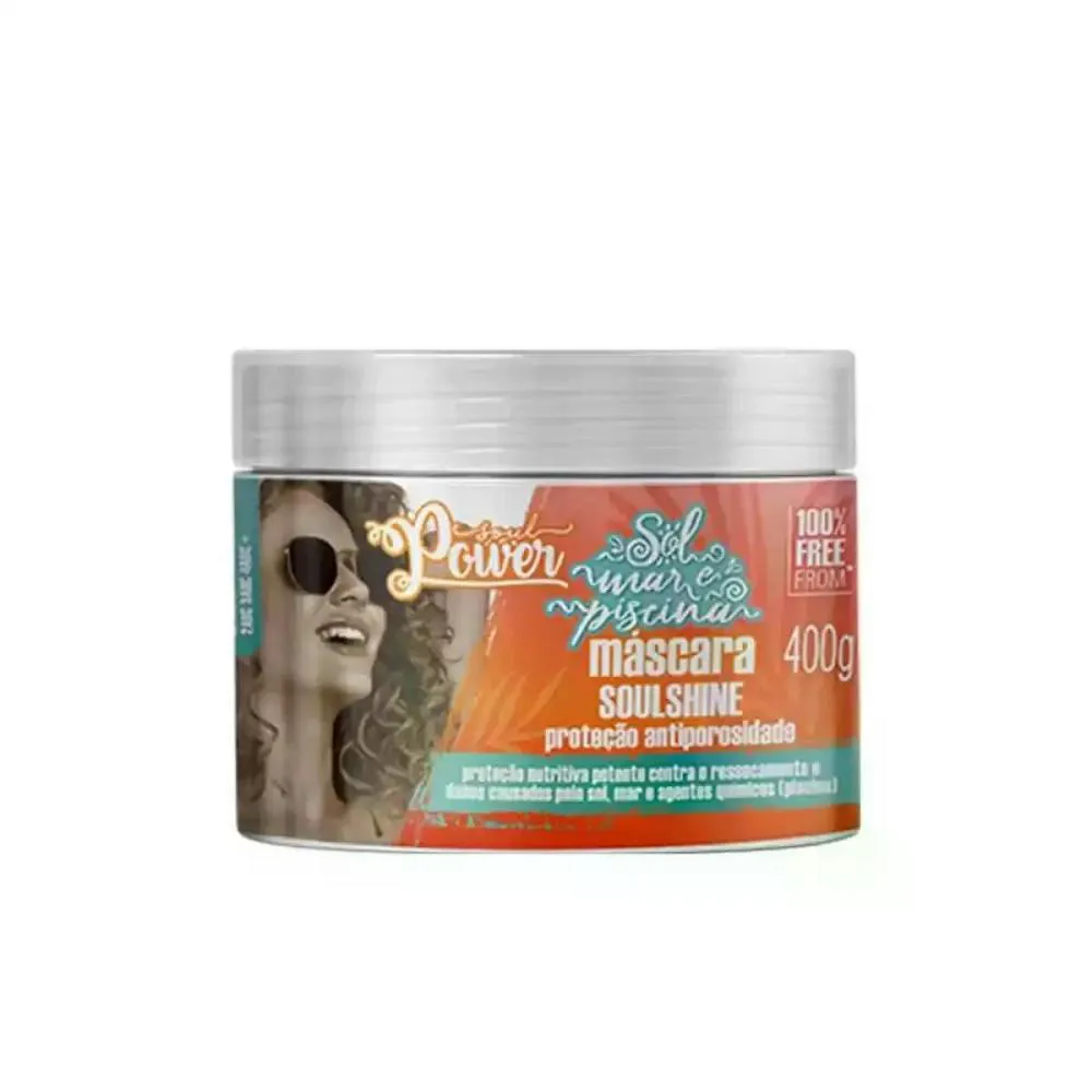 MáSCARA SOL, MAR E PISCINA SOUL POWER 400G