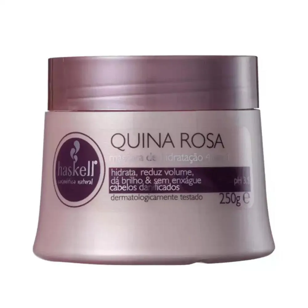 MáSCARA DE HIDRATAçãO QUINA ROSA HASKELL 250G