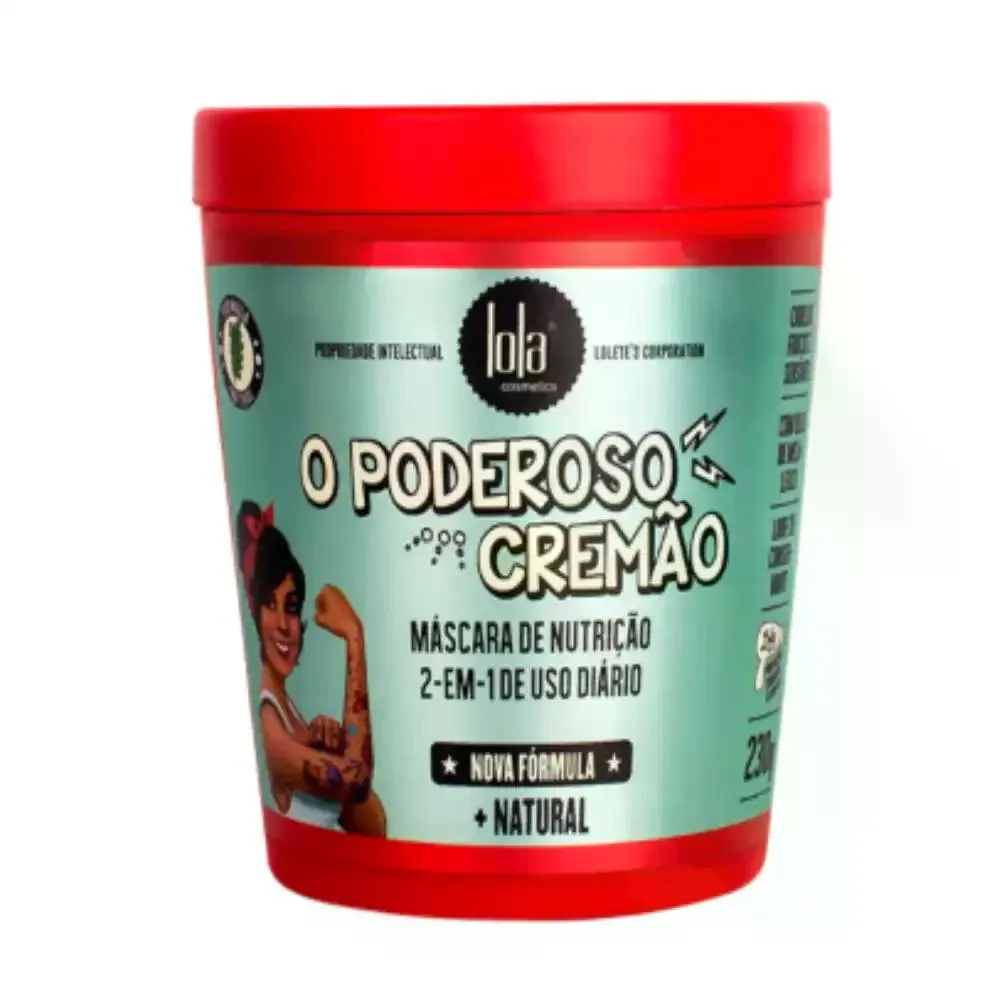 MáSCARA CAPILAR O PODEROSO CREMãO 2 EM 1 LOLA COSMETICS  - 230G