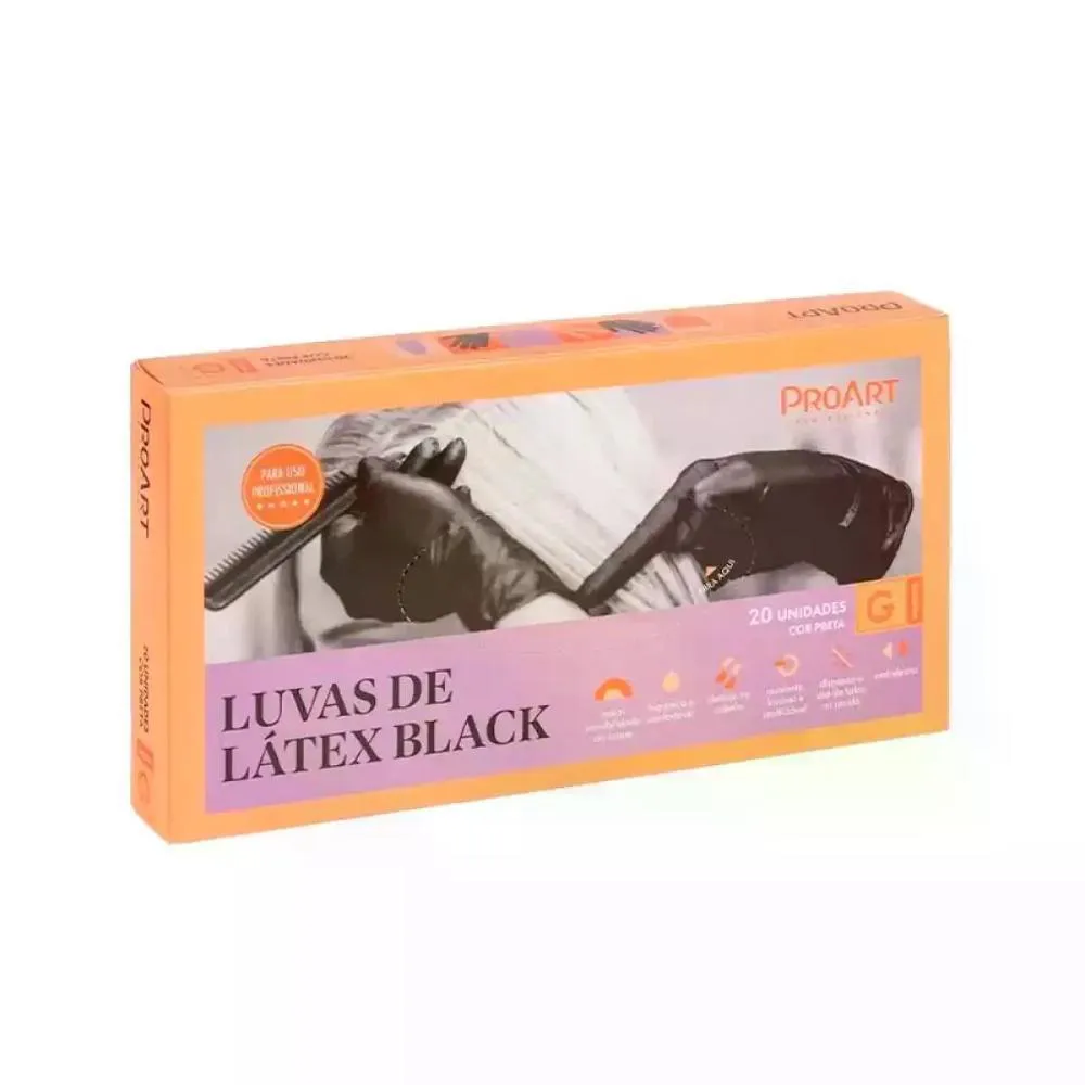 LUVA LáTEX TAMANHO P C/20 UNIDADES PROART