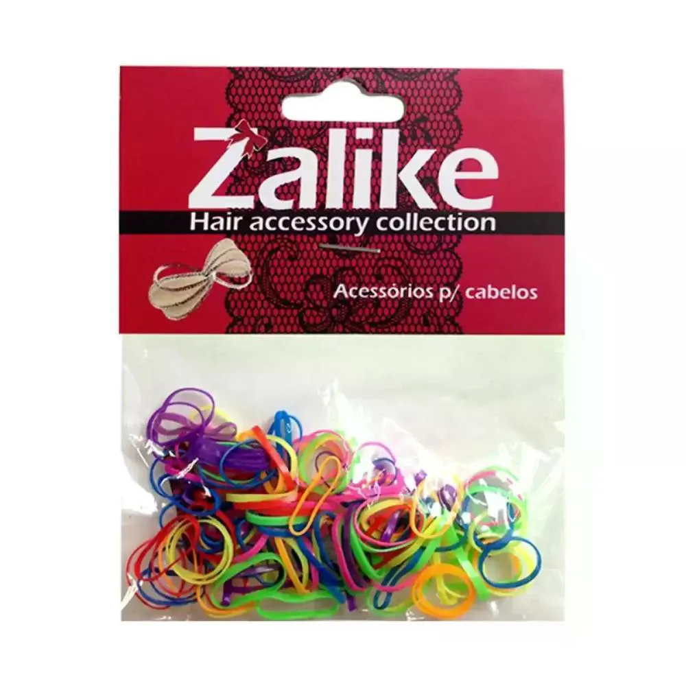 ELáSTICO DE SILICONE COLORIDO P C/100 UNIDADES ZALIKE