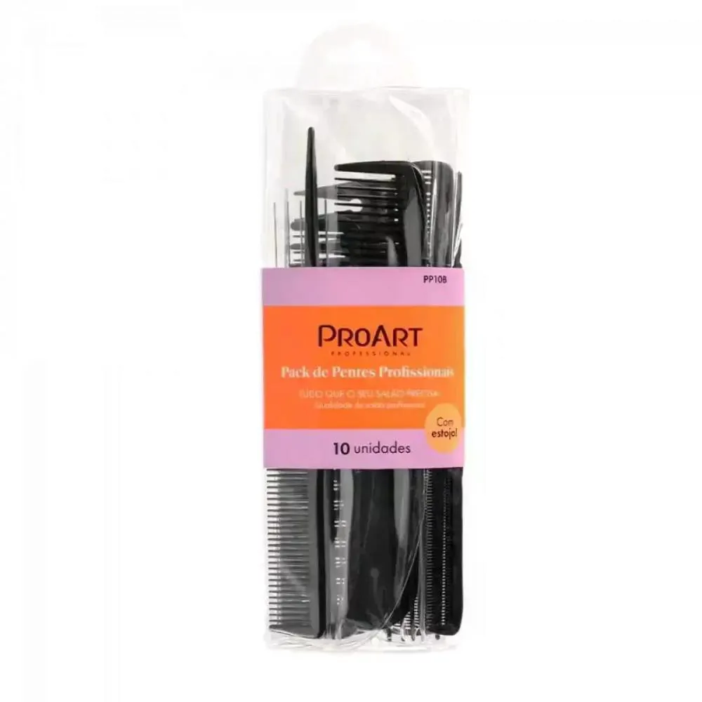 PACK PROFISSIONAL PENTE C/10 PRETO PROART REF-PP10B