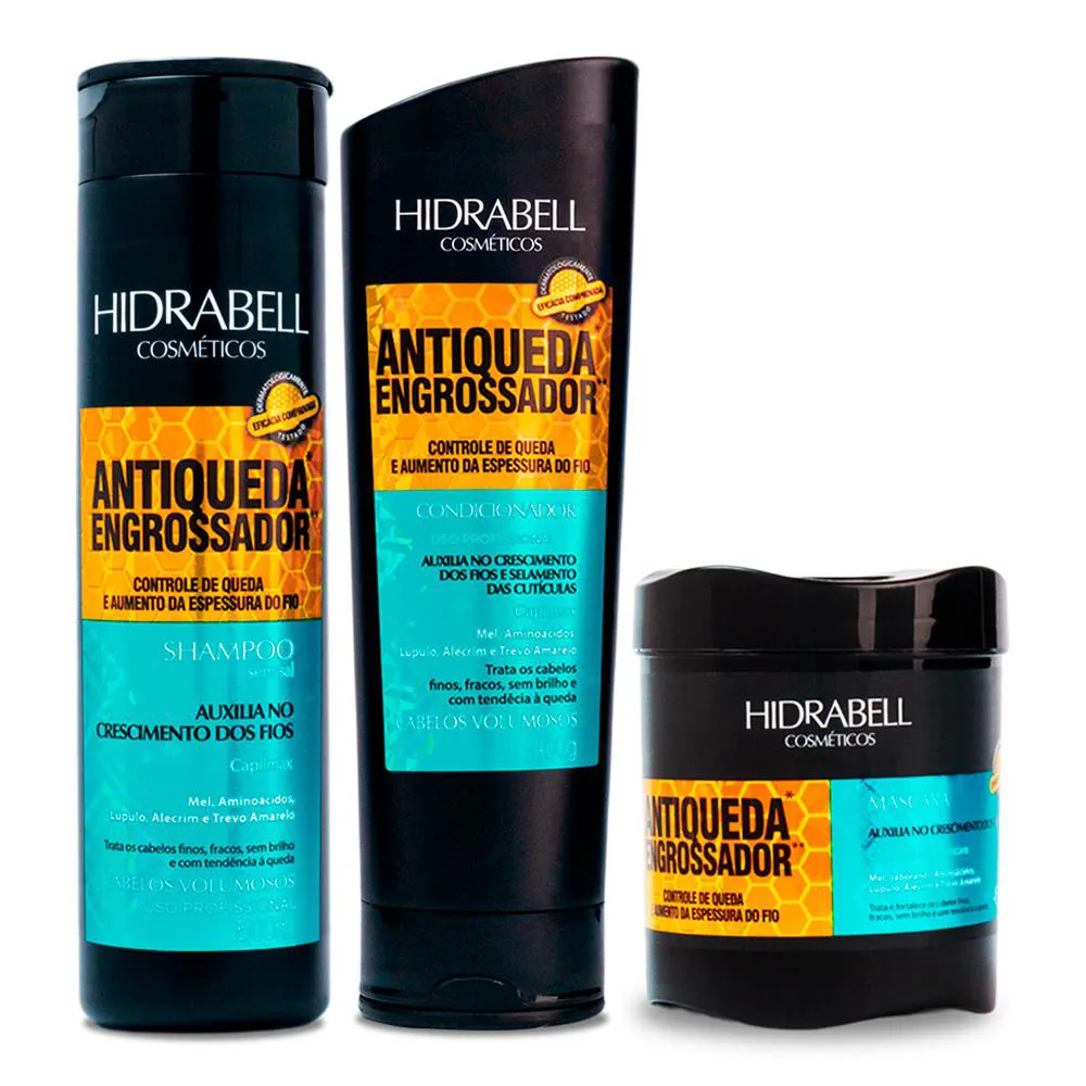 SHAMPOO, CONDICIONADOR, MáSCARA ANTIQUEDA ENGROSSADOR HIDRABELL