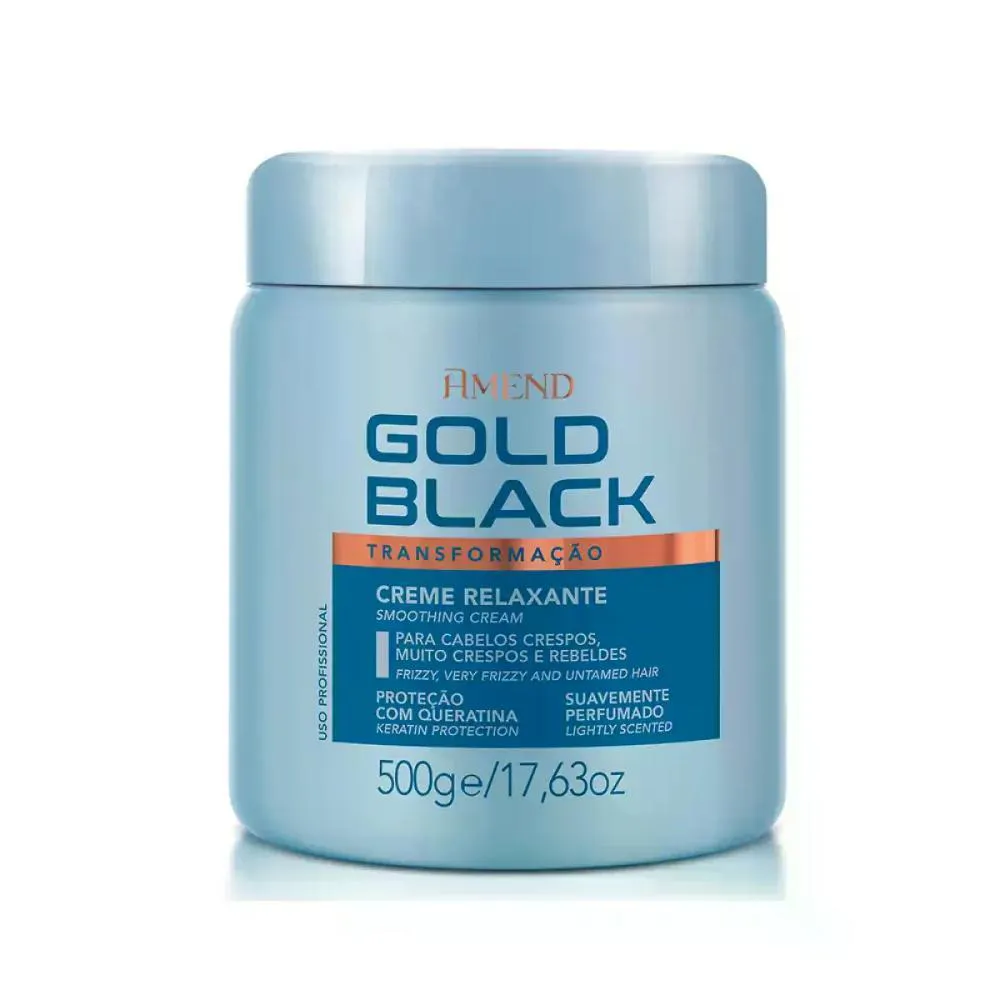CREME ALISANTE GOLD BLACK RELAXANTE AMEND 500G