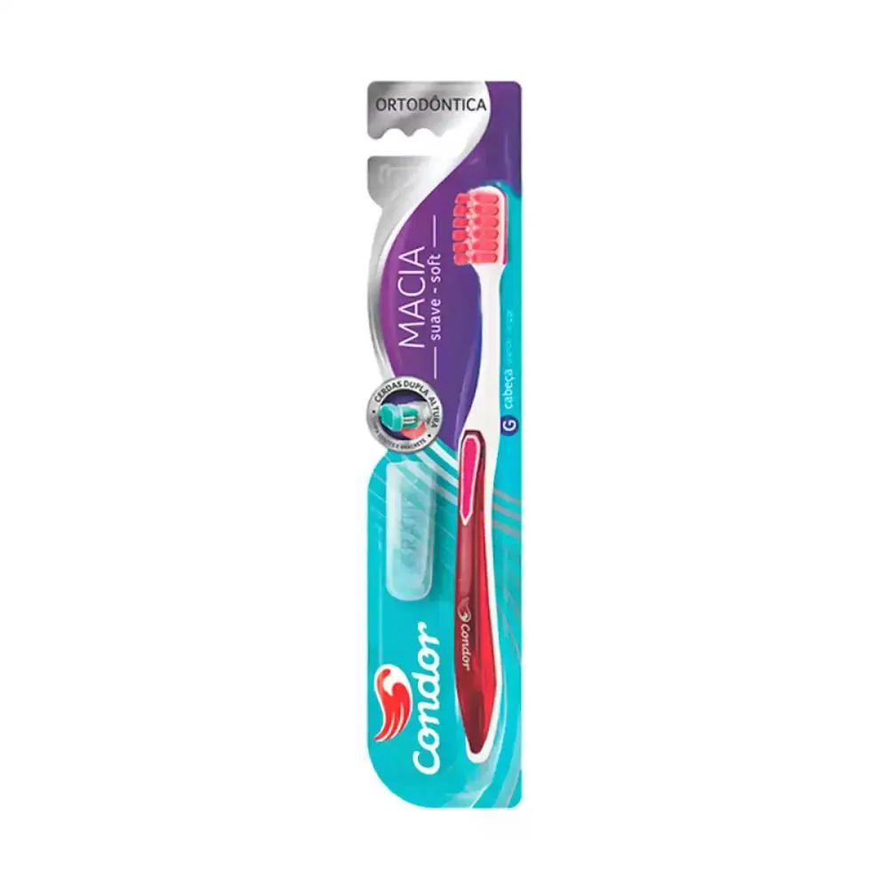 ESCOVA DENTAL ORTODôNTICA MACIA CONDOR REF 3263