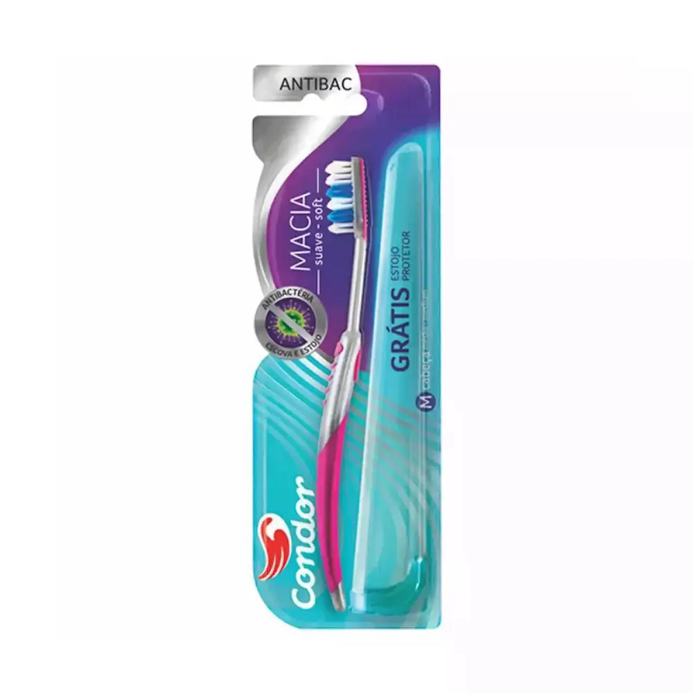 ESCOVA DENTAL ANTIBACTERIANA MéDIA CONDOR REF 3258-1