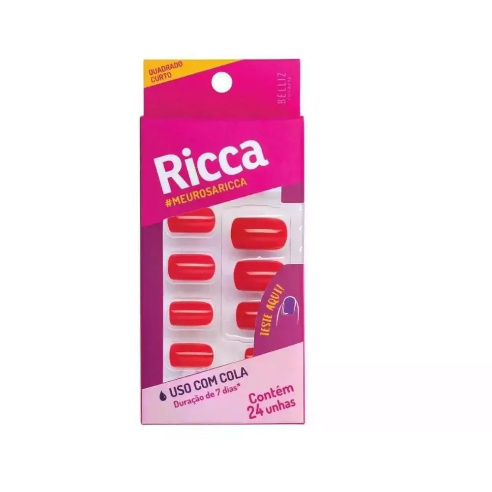 UNHAS POSTIçAS ROSA GUAVA RICCA