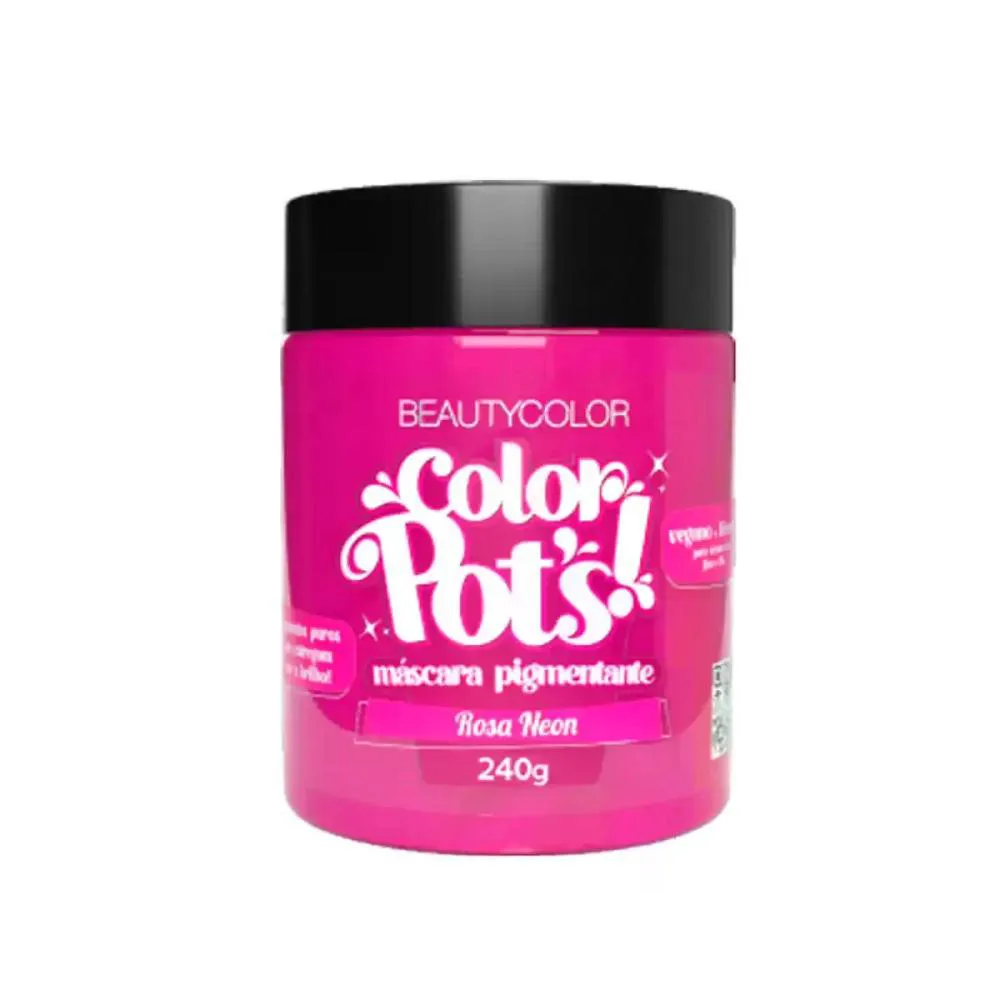 MáSCARA COLOR POST ROSA NEON BEAUTYCOLOR 240G