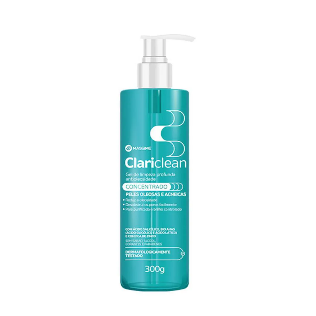 GEL DE LIMPEZA FACIAL CONCENTRADO 300G CLARICLEAN - MASSIME