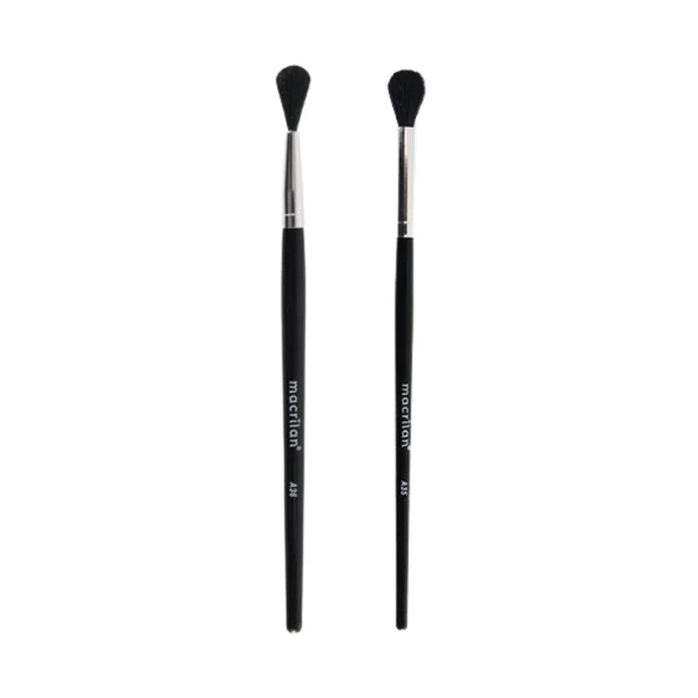 KIT PINCéIS MACRILAN A35 A36 PROFISSIONAL ESFUMAR NATURAIS