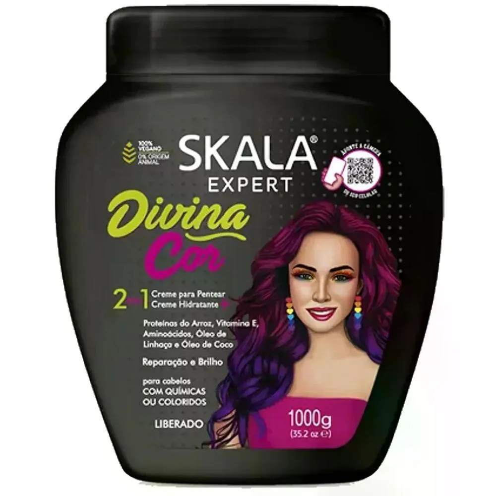 CREME DE TRATAMENTO SKALA 1KG DIVINA COR 2 EM 1