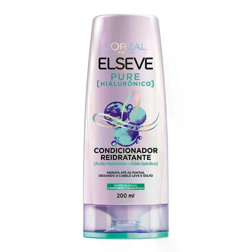 CONDICIONADOR ELSEVE PURE HIALURONICO REIDRATANTE 200ML